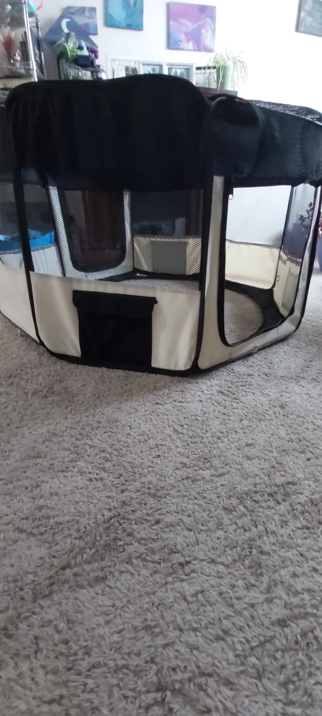 Portable Pet Playpen Tent Enclosure