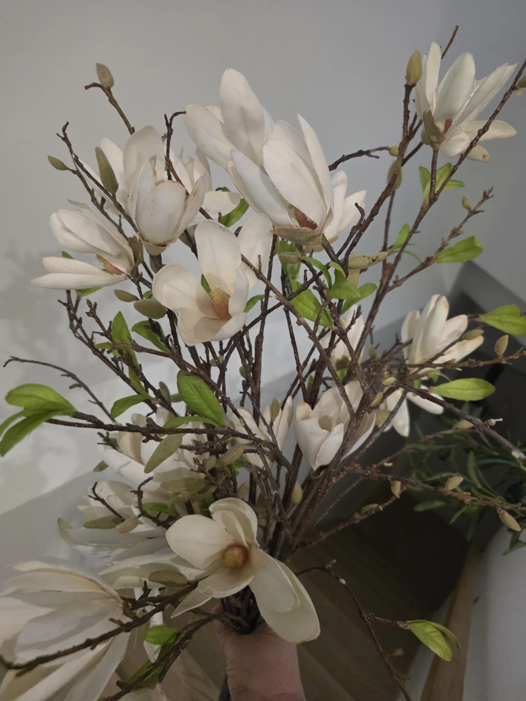 Artificial Magnolia Flower Arrangement