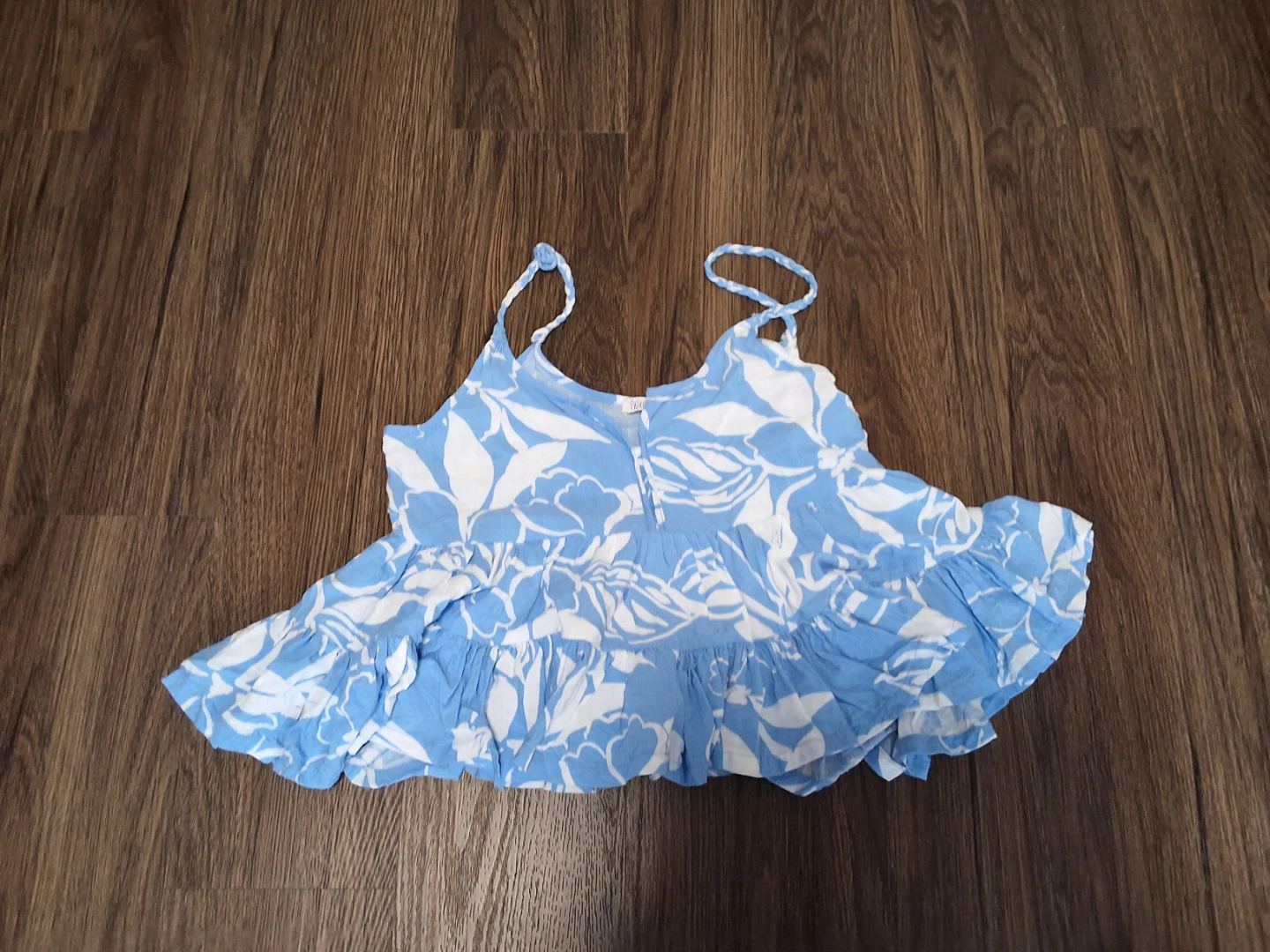 Blue Floral Camisole Top