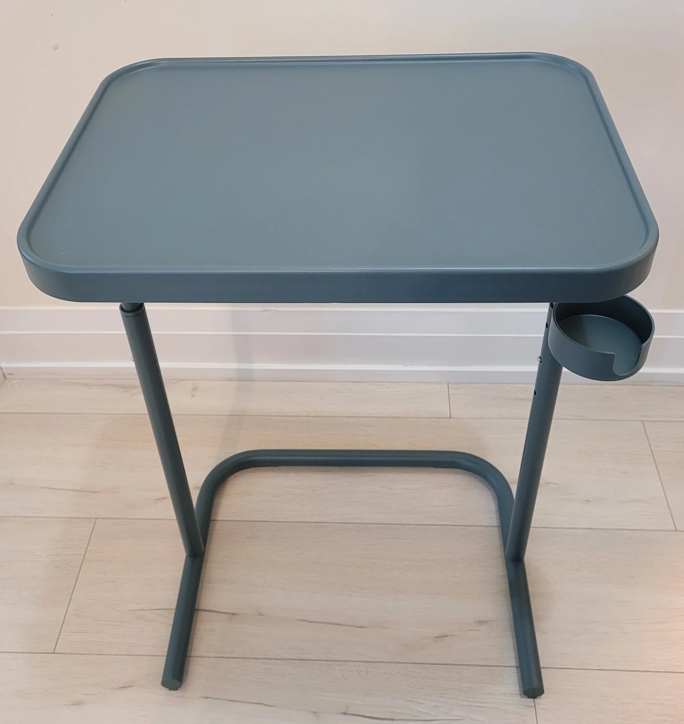 IKEA Blue Side Table with Cup Holder - photo 4