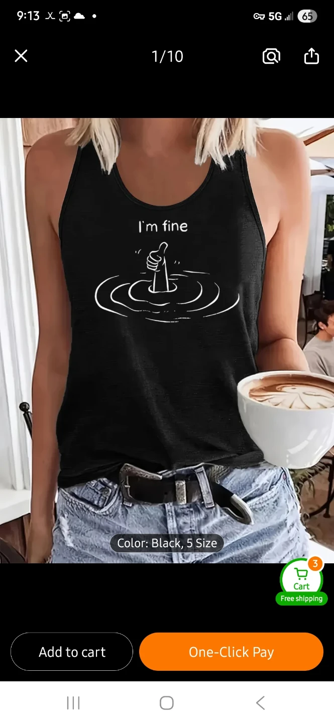 NEW "I'm Fine" Tank Top 👍