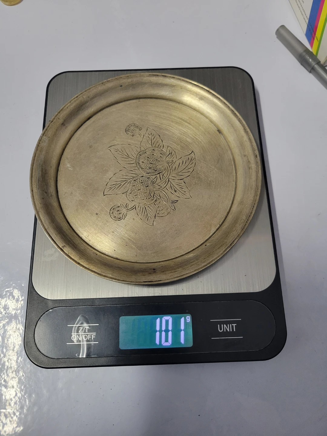 Small vintage silver tray, Factory Dzerzhinsky, Kiev, 1954 - photo 5