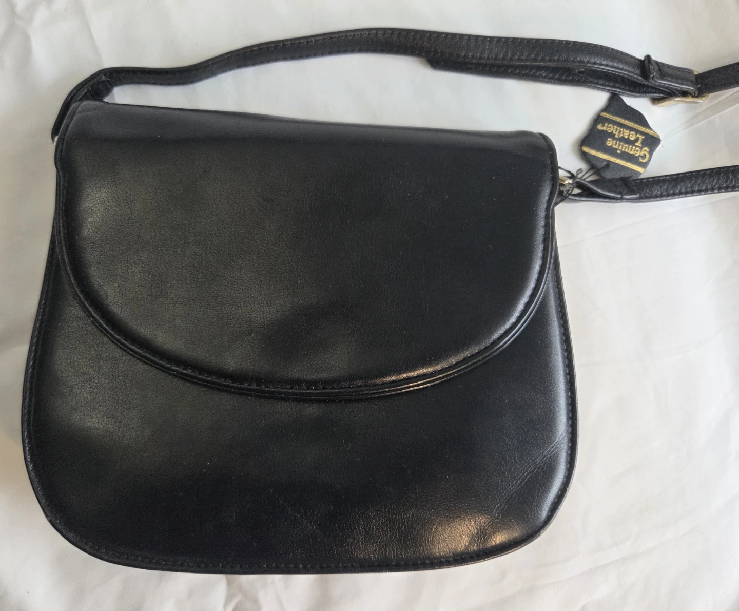 Black Leather Crossbody Purse