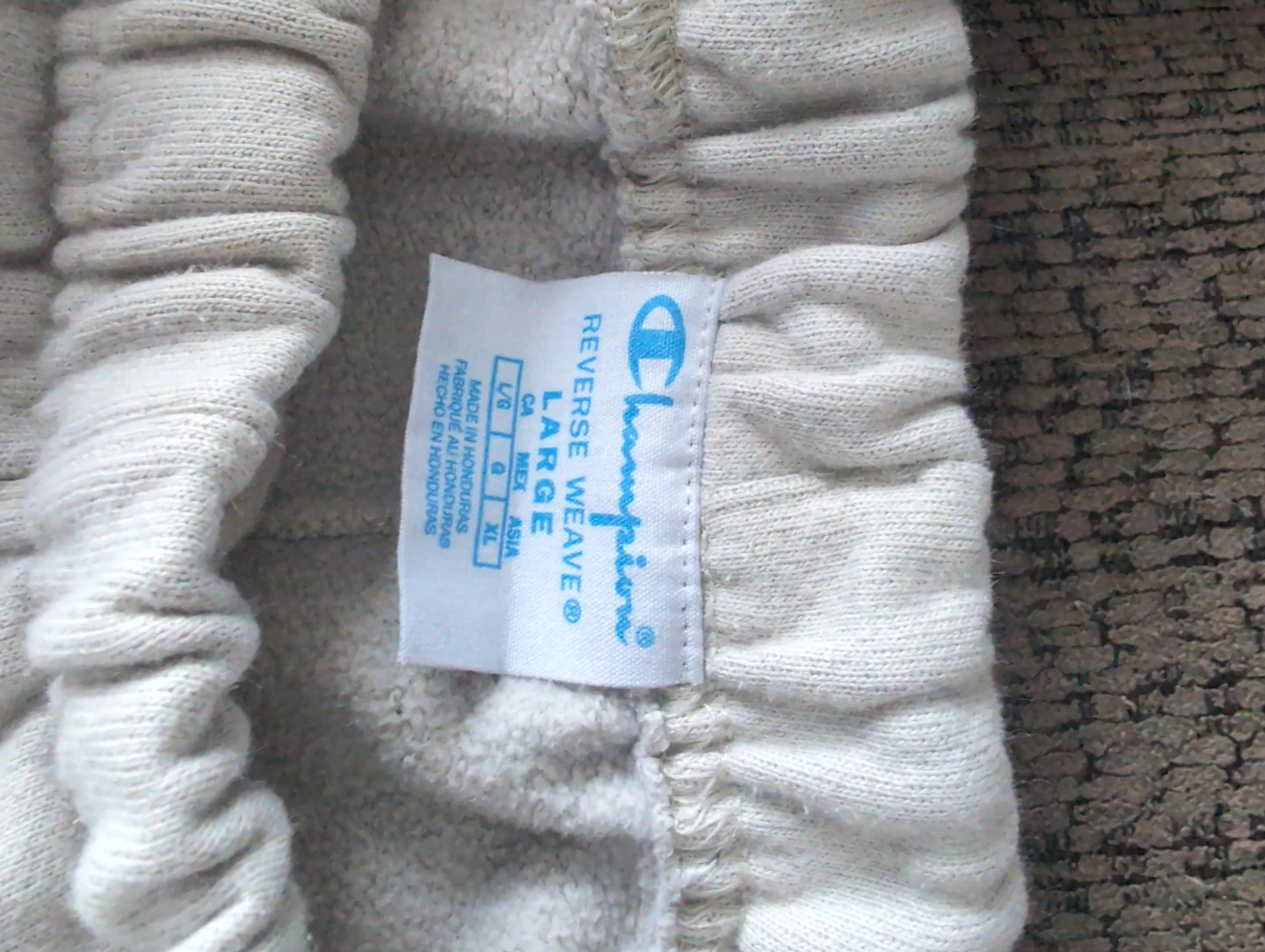 Champion Reverse Weave Cream Sweatpants - Large - photo 3