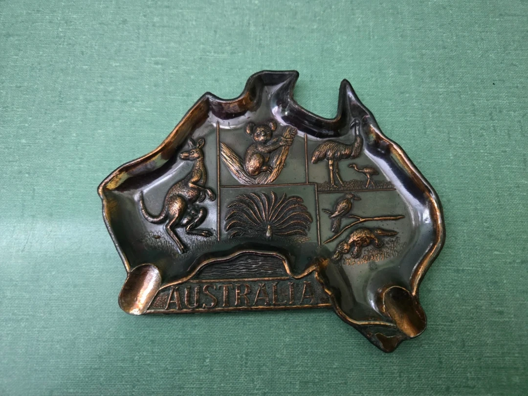 Vintage Australian Copper Ashtray