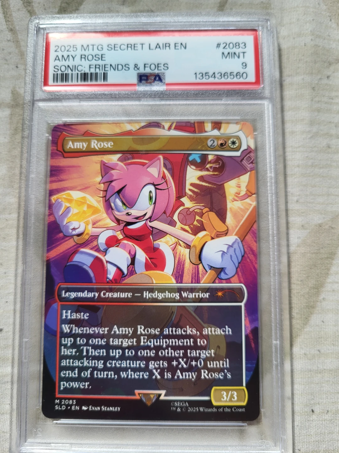 Magic Amy Rose Legendary Creature Card