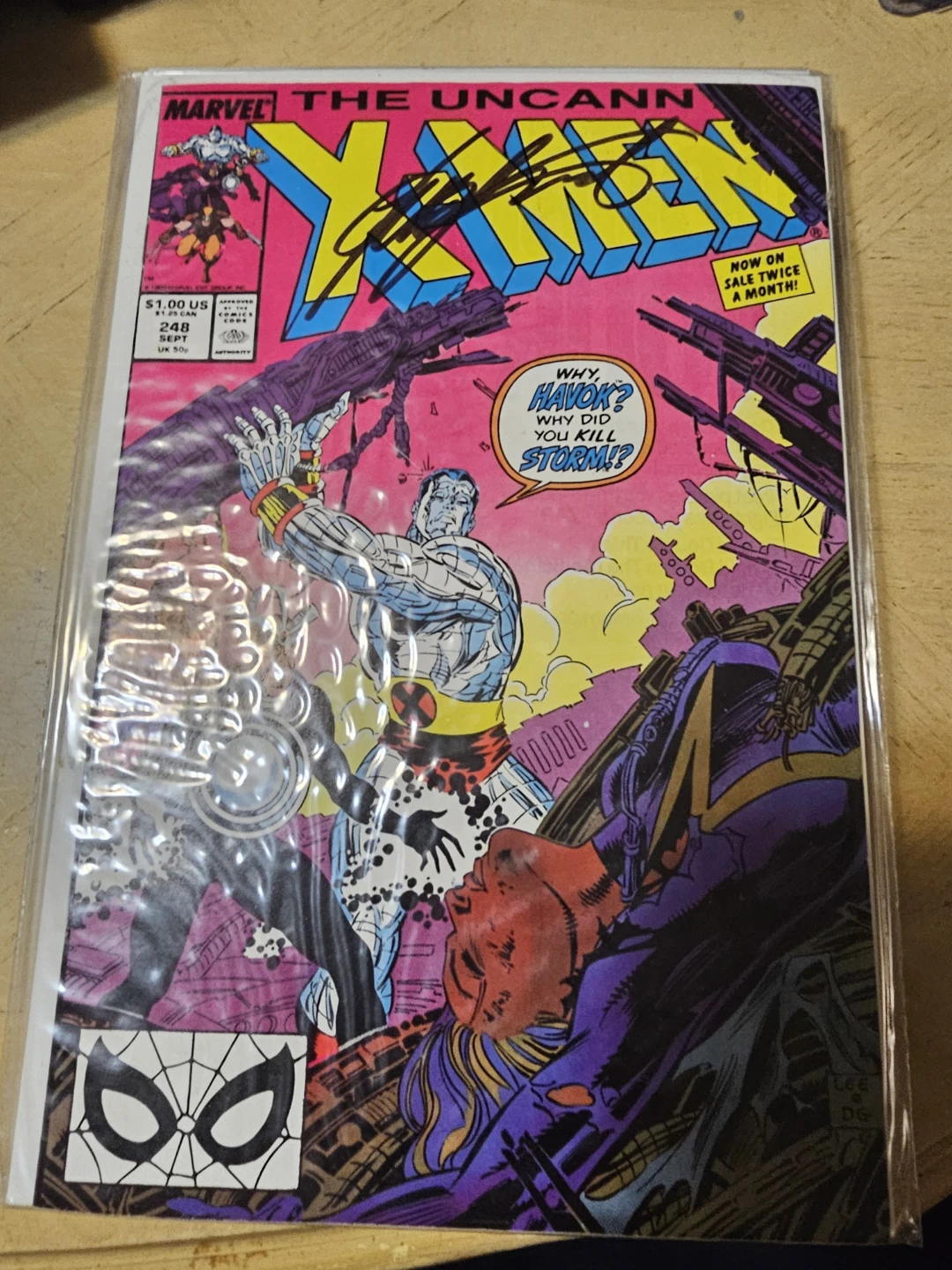 Uncanny X-Men #248 signed by Chris Claremont