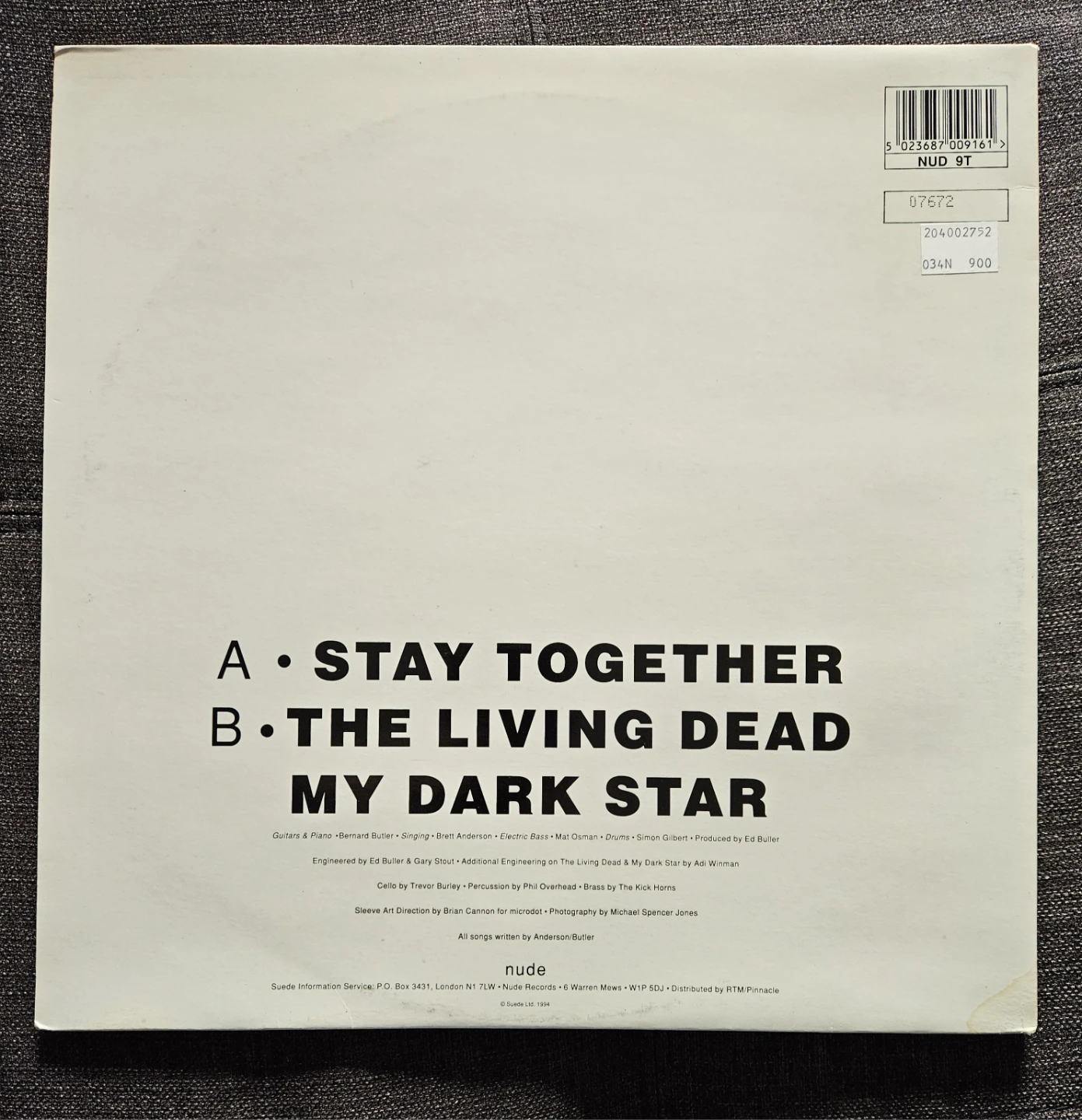 Suede - Stay Together 7" Vinyl Record EP Limited ED - photo 2