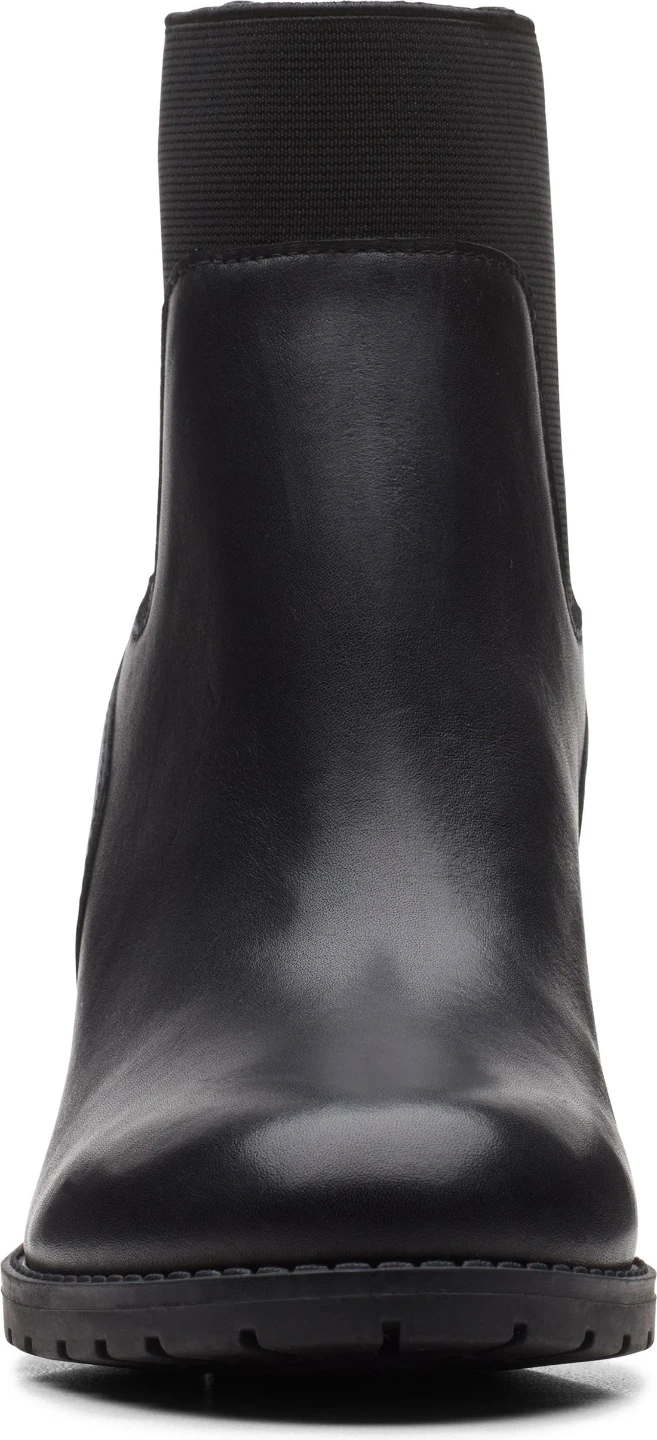 Clarks Black Leather Heeled Ankle Boots - photo 3