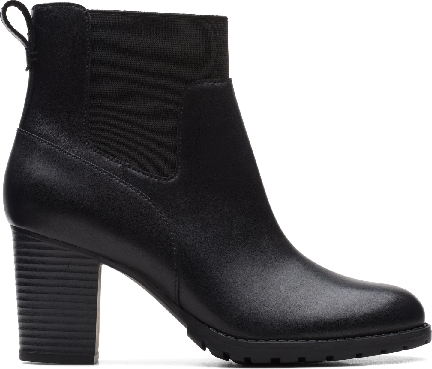 Clarks Black Leather Heeled Ankle Boots - photo 4