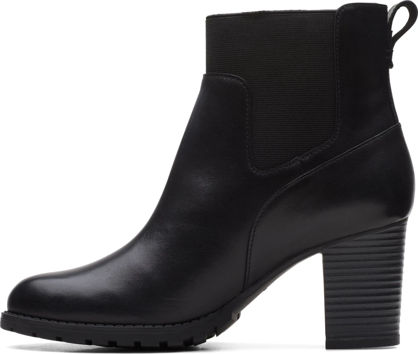Clarks Black Leather Heeled Ankle Boots - photo 5