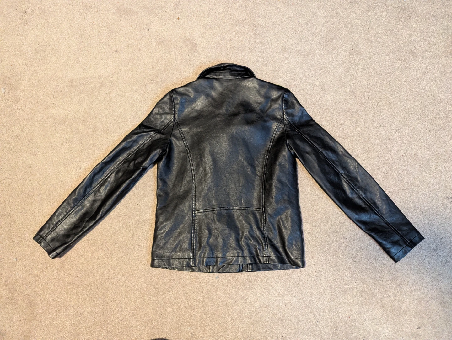 Youth Girls' Black Faux Leather Moto Jacket - Forever 21 - photo 5