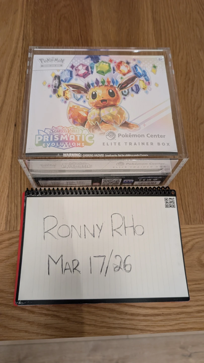 Prismatic Evolution Pokémon Center Elite Trainer Box
