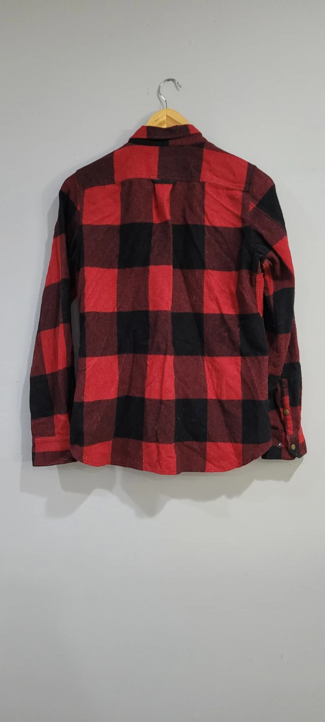 Fjällräven Red & Black Plaid Flannel Shirt - Women's Small - photo 2