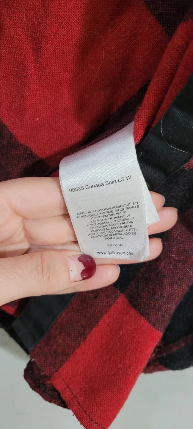 Fjällräven Red & Black Plaid Flannel Shirt - Women's Small - photo 5
