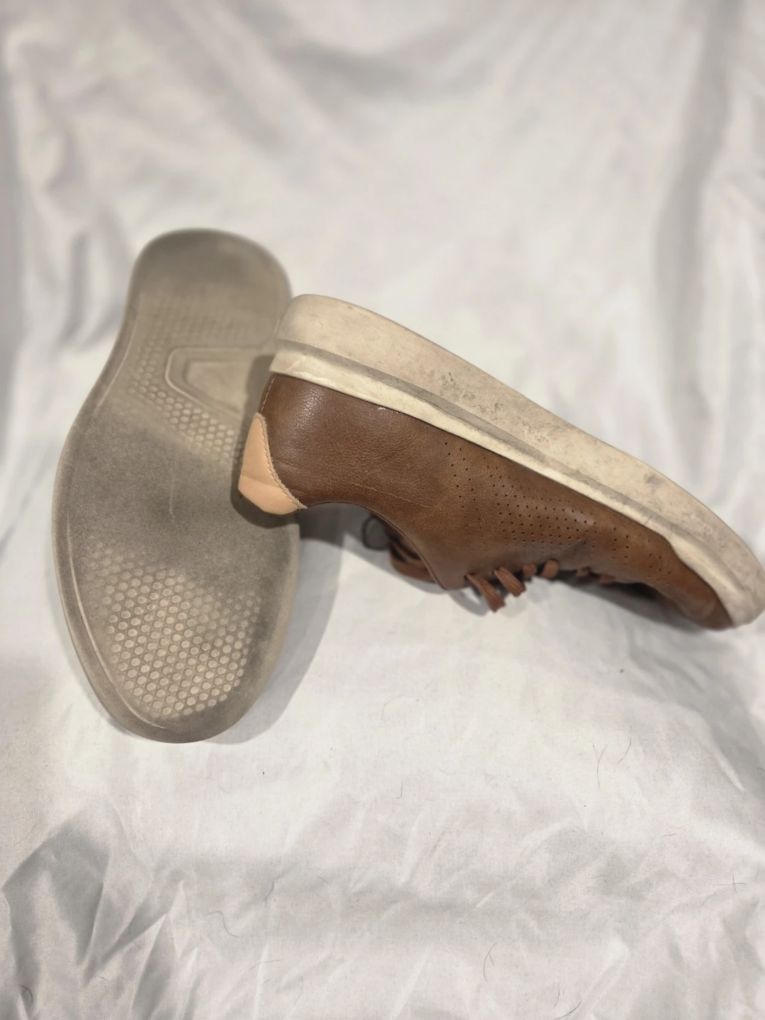 Brown Leather Court Sport Sneakers Size 9 - photo 2