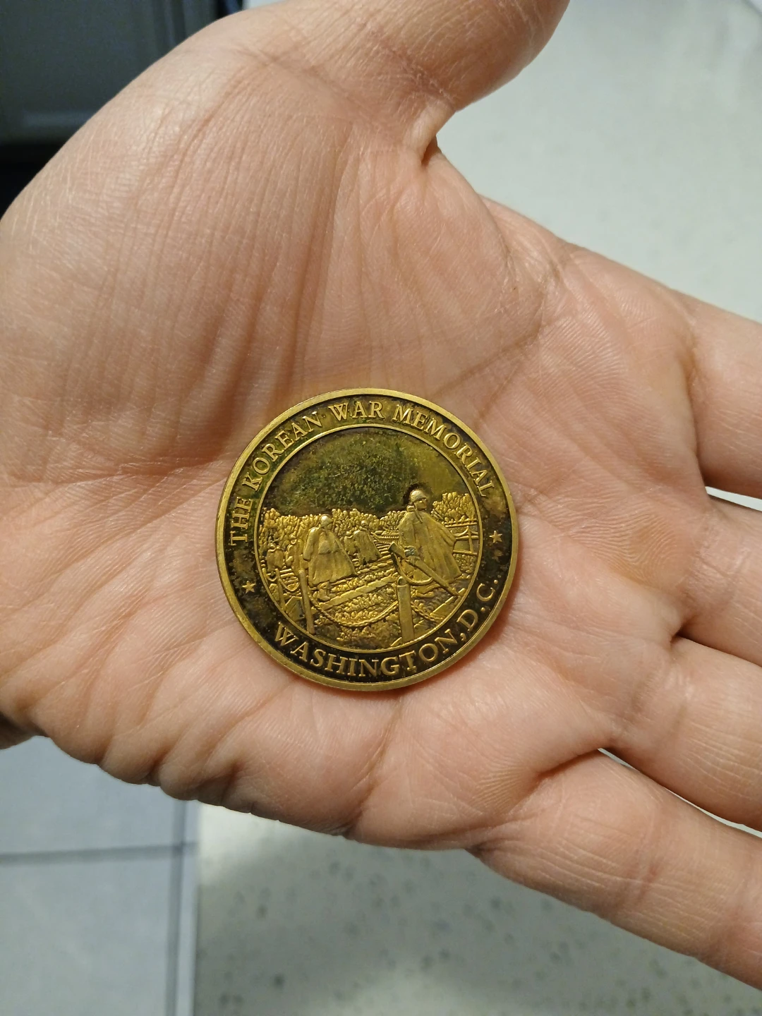 Korean War Memorial Challenge Coin Washington D.C. - photo 5