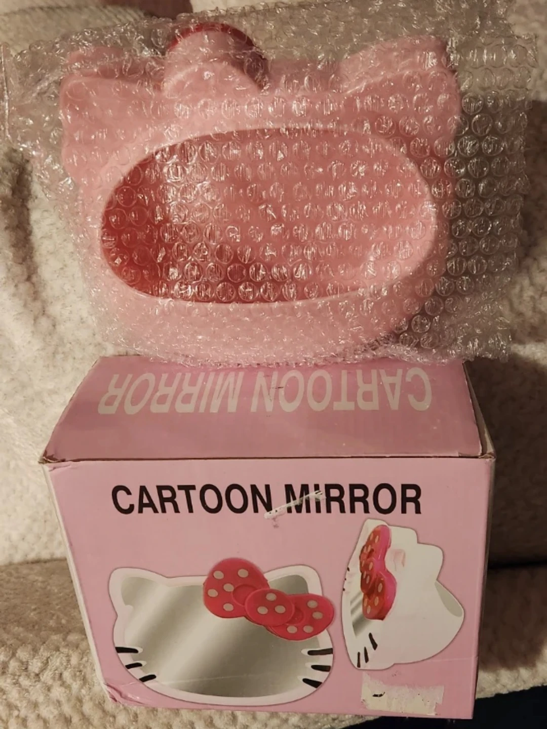 Cartoon Mirror Hello Kitty Style Pink - photo 2