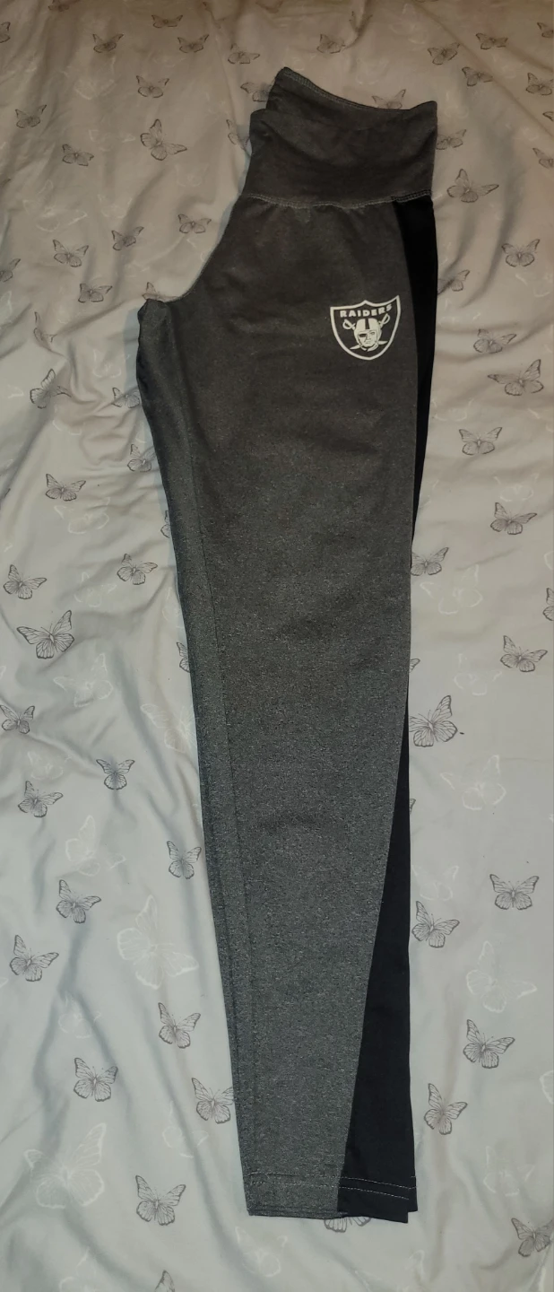 Las Vegas Raiders NFL Team Apparel Leggings - Women's Size L - photo 2