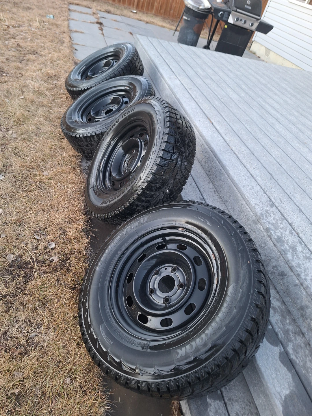 Hankook LT265/70R17 Winter Tires on Steel Rims - Set of 4 - photo 2