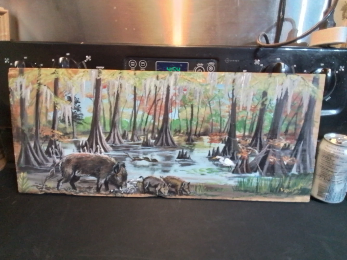 Original Swamp Landscape Painting by L. Shipman