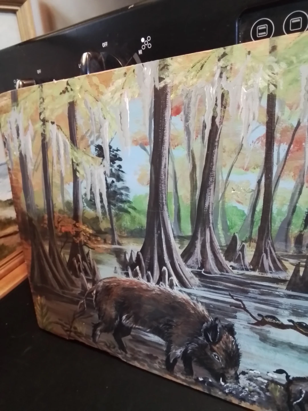 Original Swamp Landscape Painting by L. Shipman - photo 3