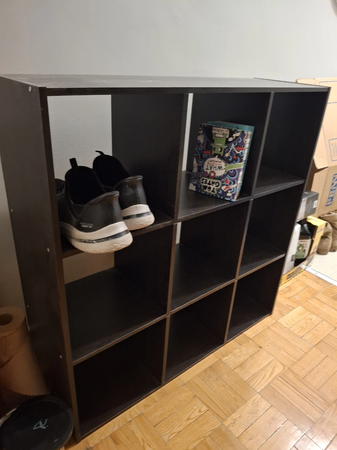 Dark Brown Cube Storage Shelf - photo 2