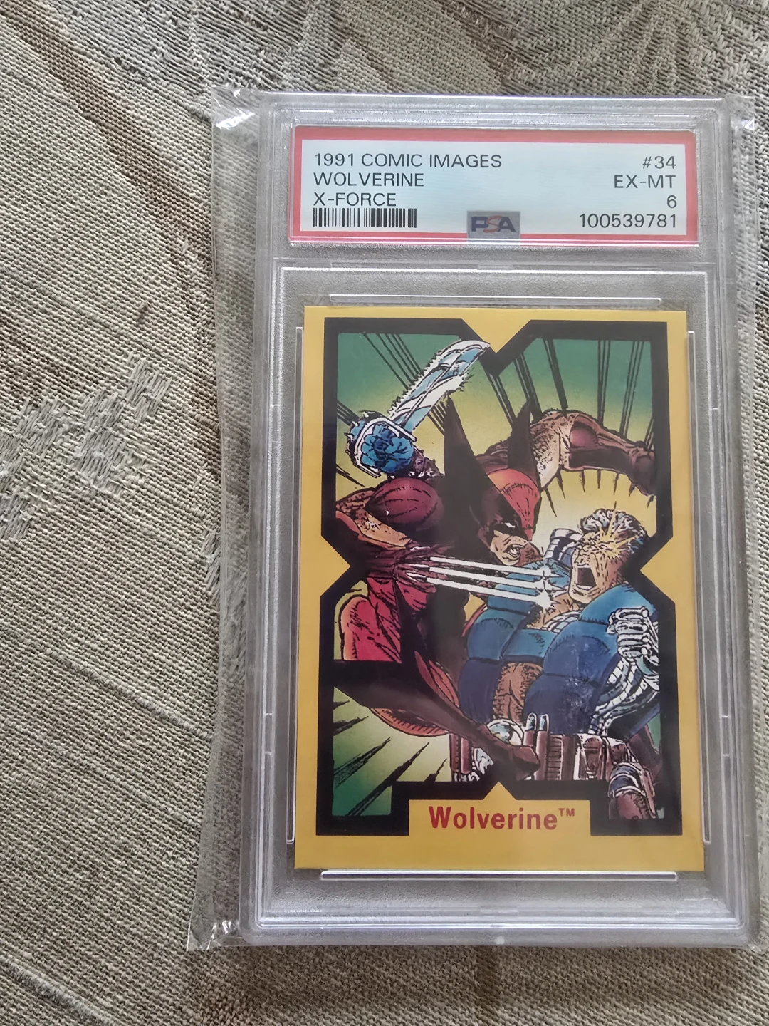 1991 Comic Images Wolverine X-Force #34 Trading Card