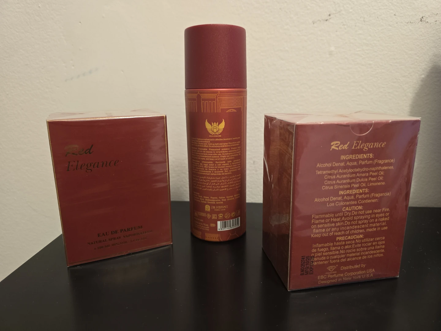 Baraka Rouge De Body Spray and Red Elegance Eau de Parfum Set - photo 2