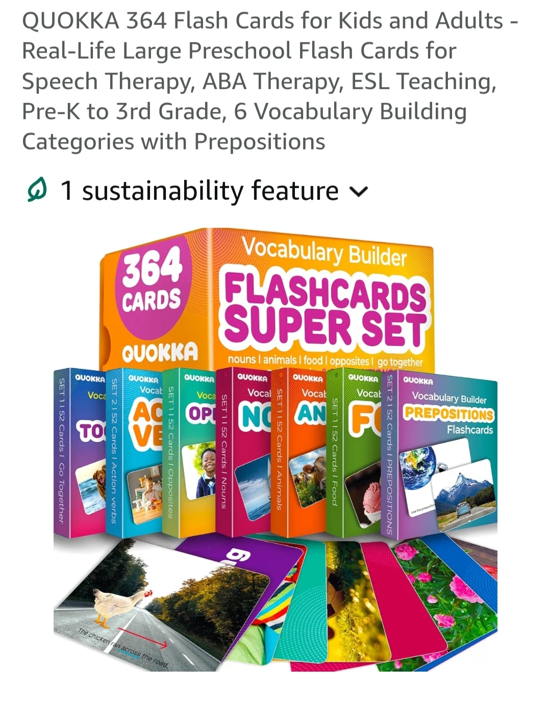 "New" QUOKKA 364 Flashcards Speech therapy for Kids & Adults