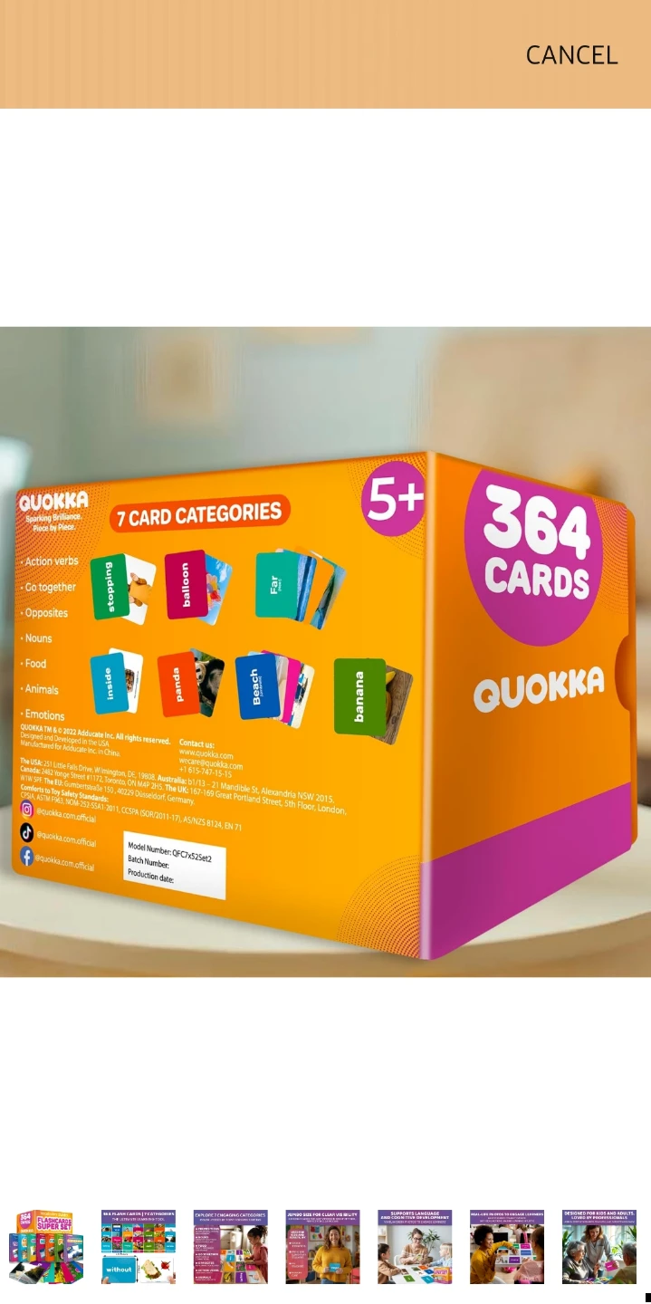 "New" QUOKKA 364 Flashcards Speech therapy for Kids & Adults - photo 2