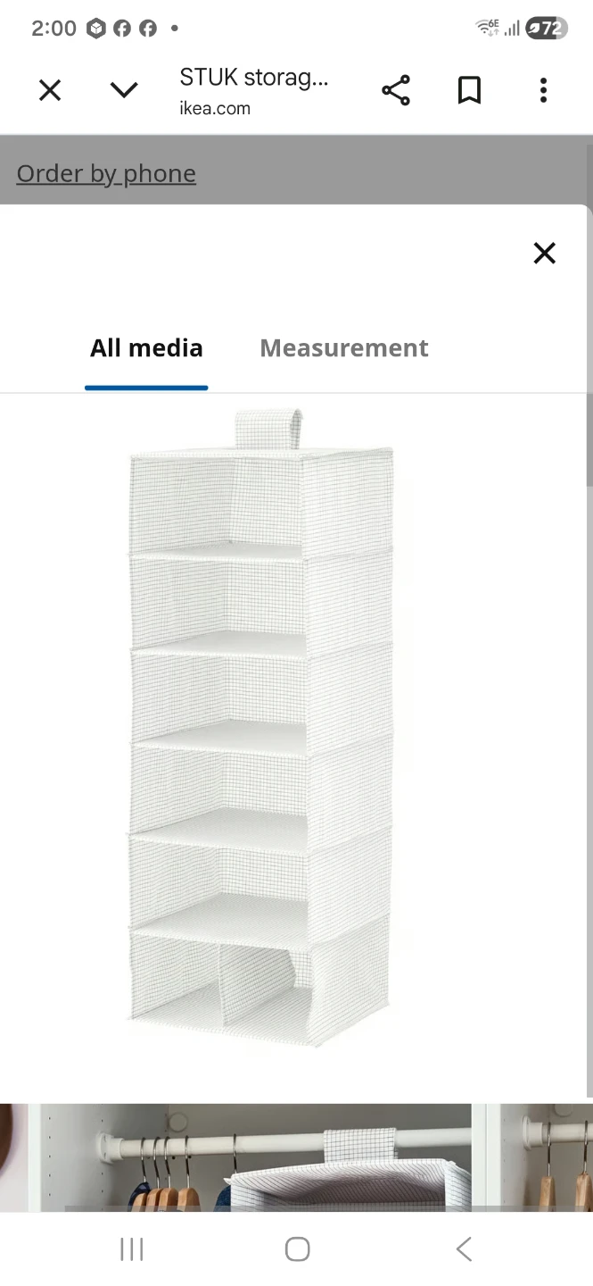 IKEA STUK 6-compartment storage organizer - photo 2