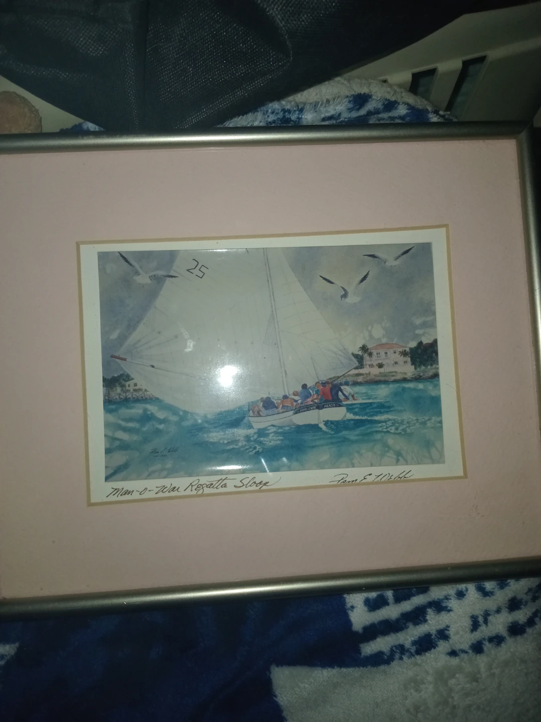 Man-o-War Regatta Sloop Framed Print