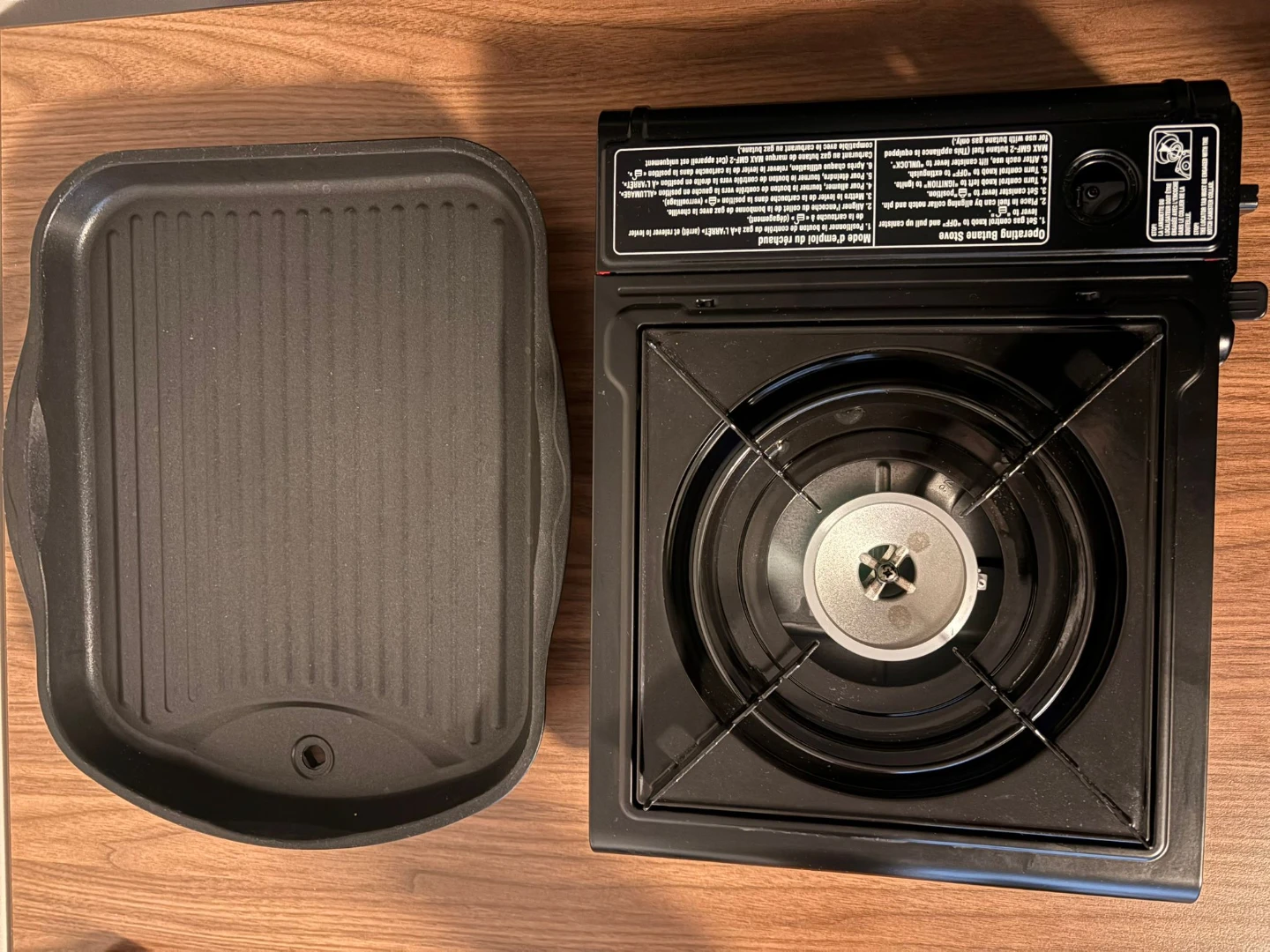 Portable Gas Range with Griddle
