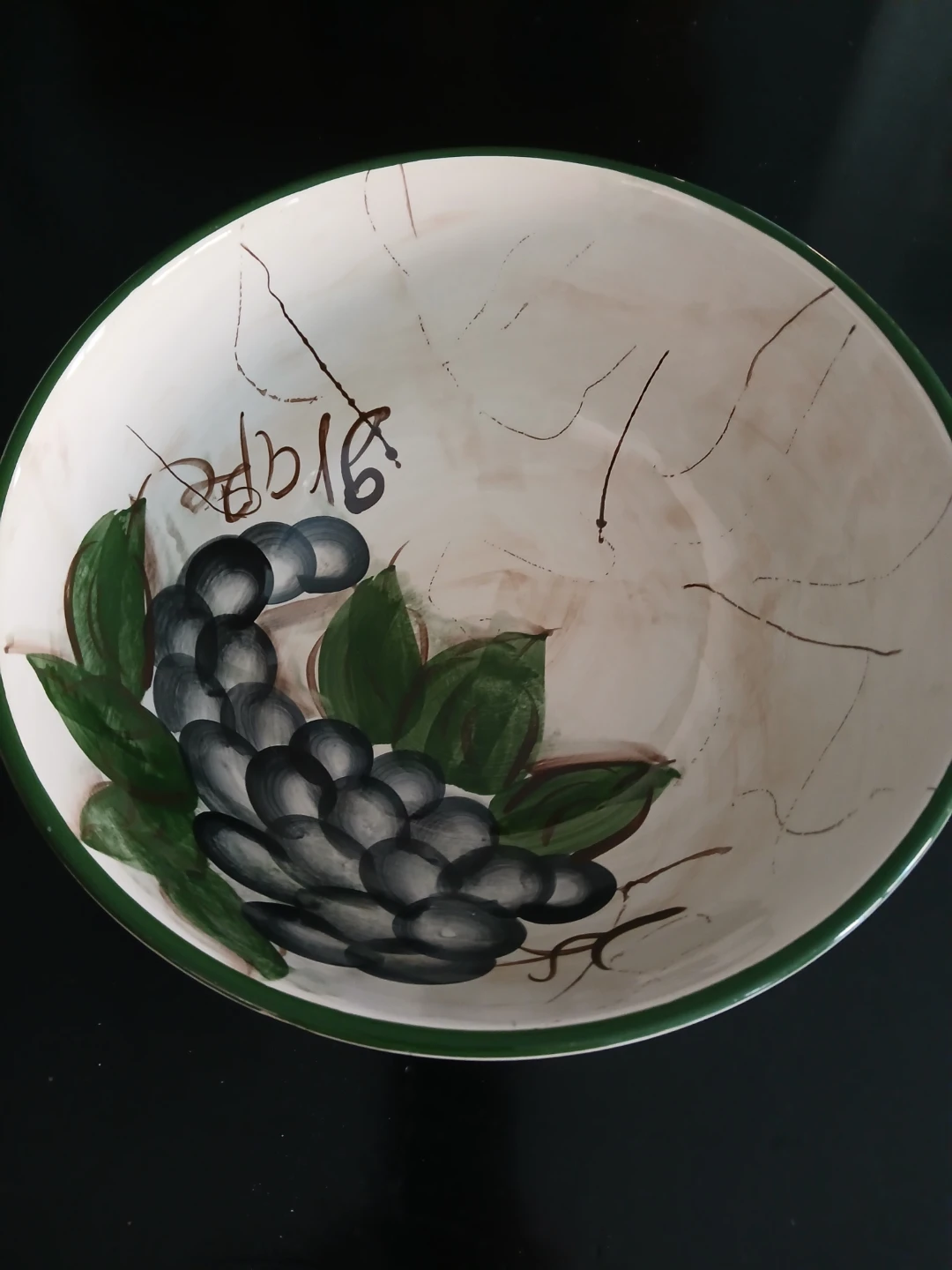 Grape print Salad or Fruit bowl Bowl - photo 3