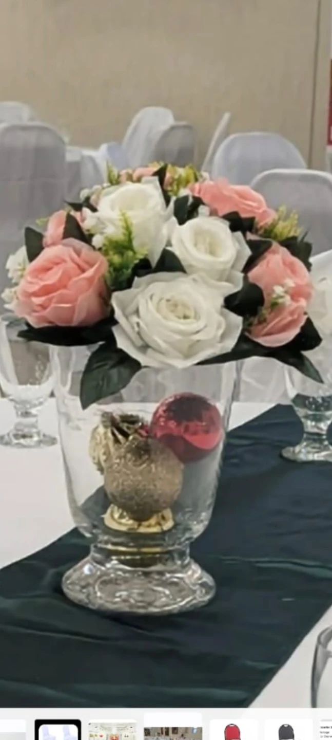 Artificial Flowers and table cloths and chairs rental - photo 5