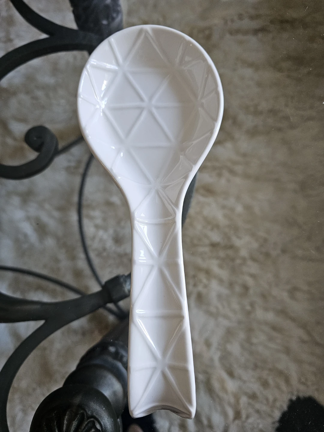 Tria Circo White Porcelain Spoon Rest