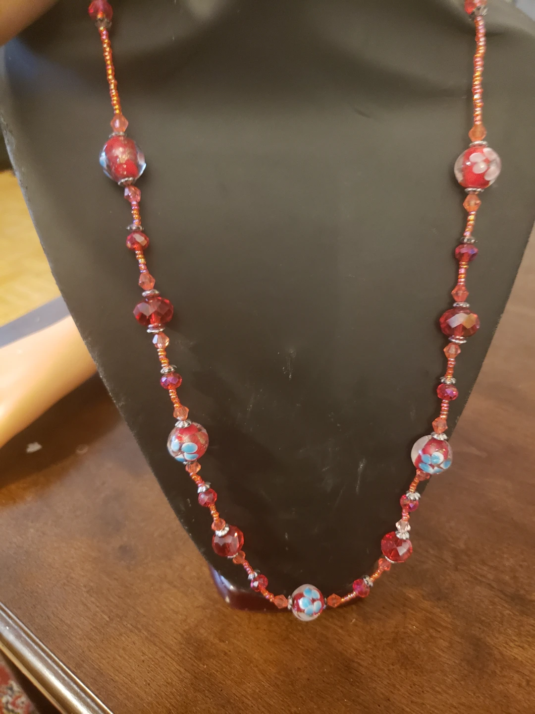 Red Beaded Necklace
