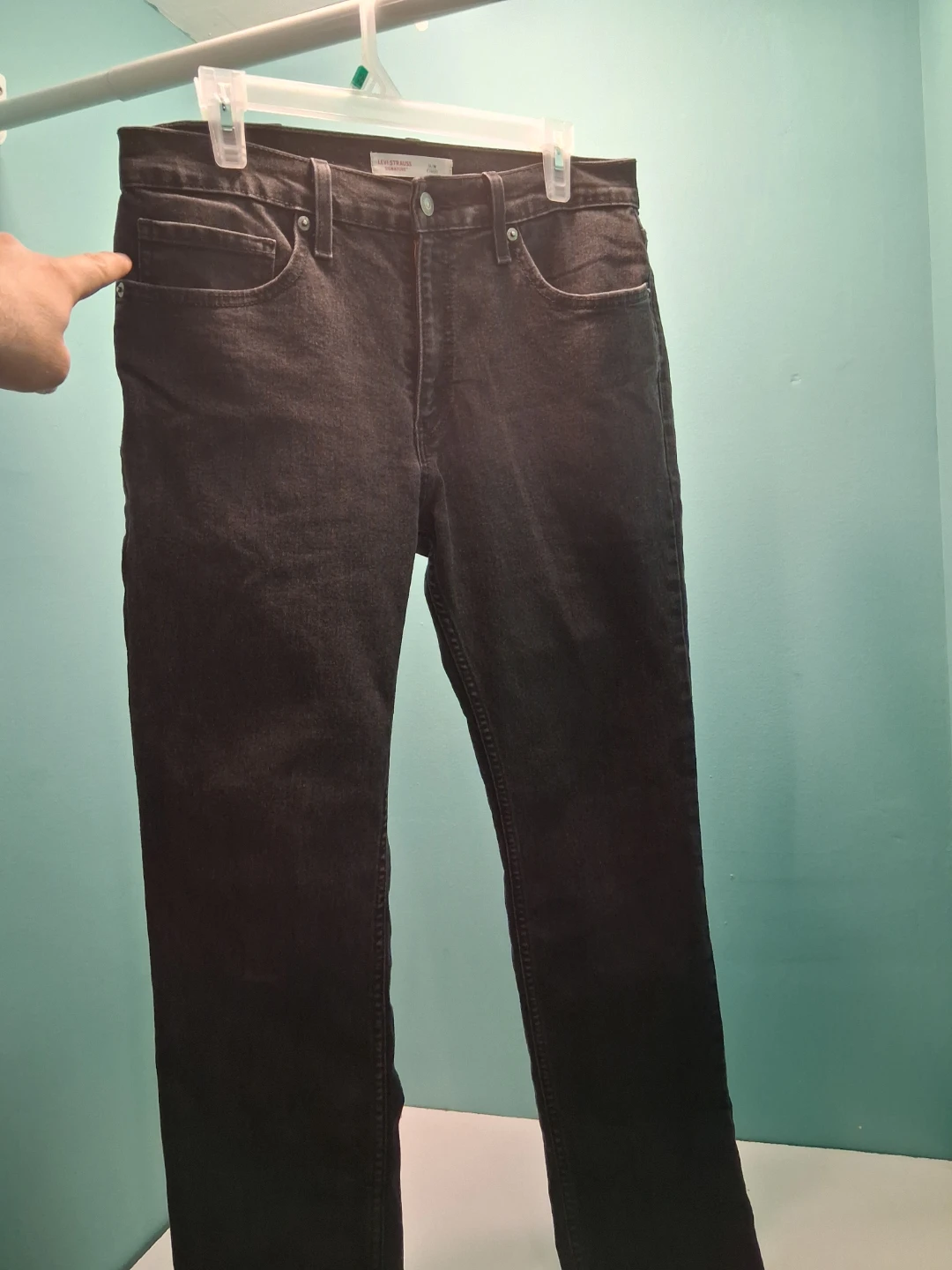 Levi Strauss Signature Slim Fit Jeans - Black - W32 L30