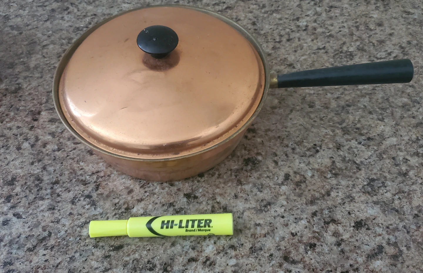 Copper Saucepan with Lid - photo 2