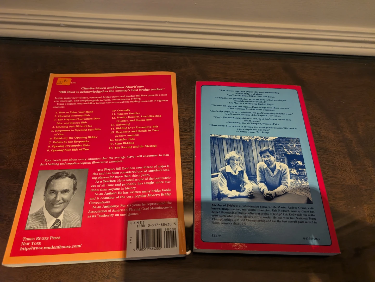The Joy of Bridge & Commonsense Bidding Books by