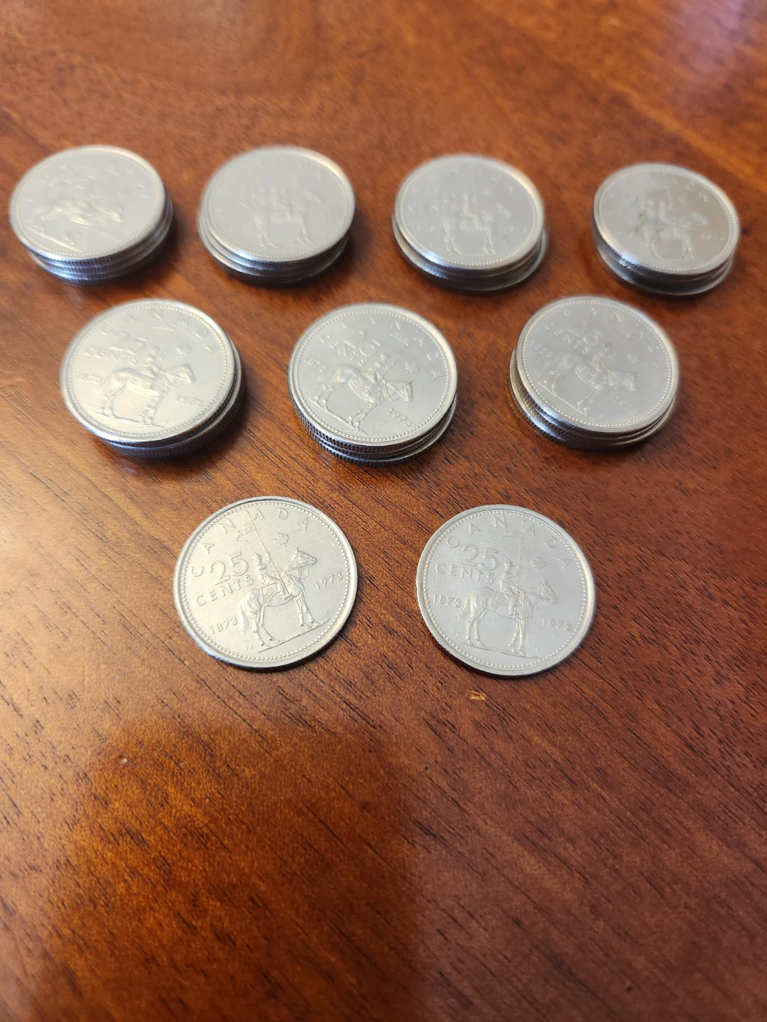 1973 Canadian 25 Cent Coins-30pcs  ,RCMP