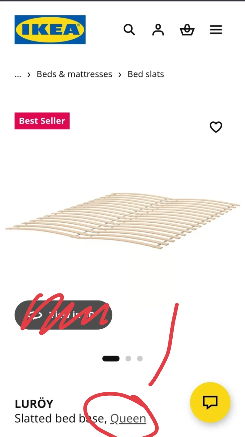IKEA Luroy Bed Slats - photo 2