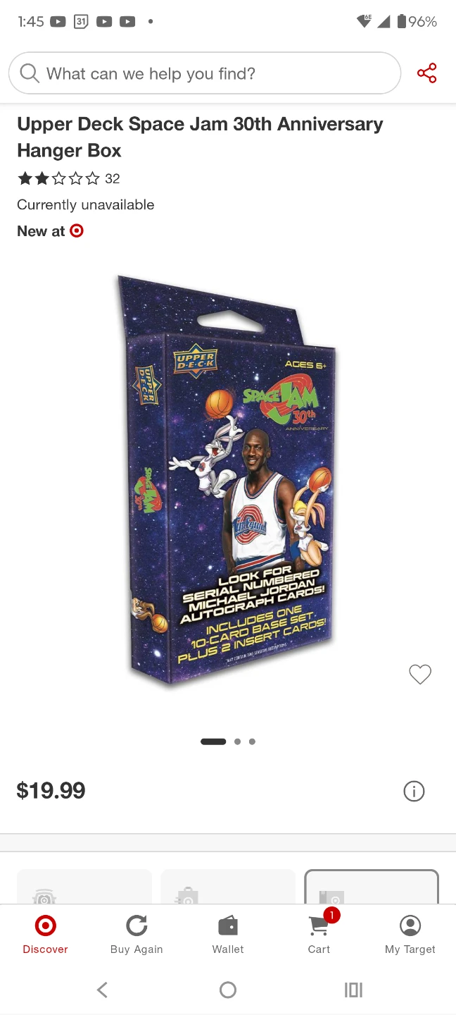 Upper Deck Space Jam 30th Anniversary Hanger Boxes - photo 3
