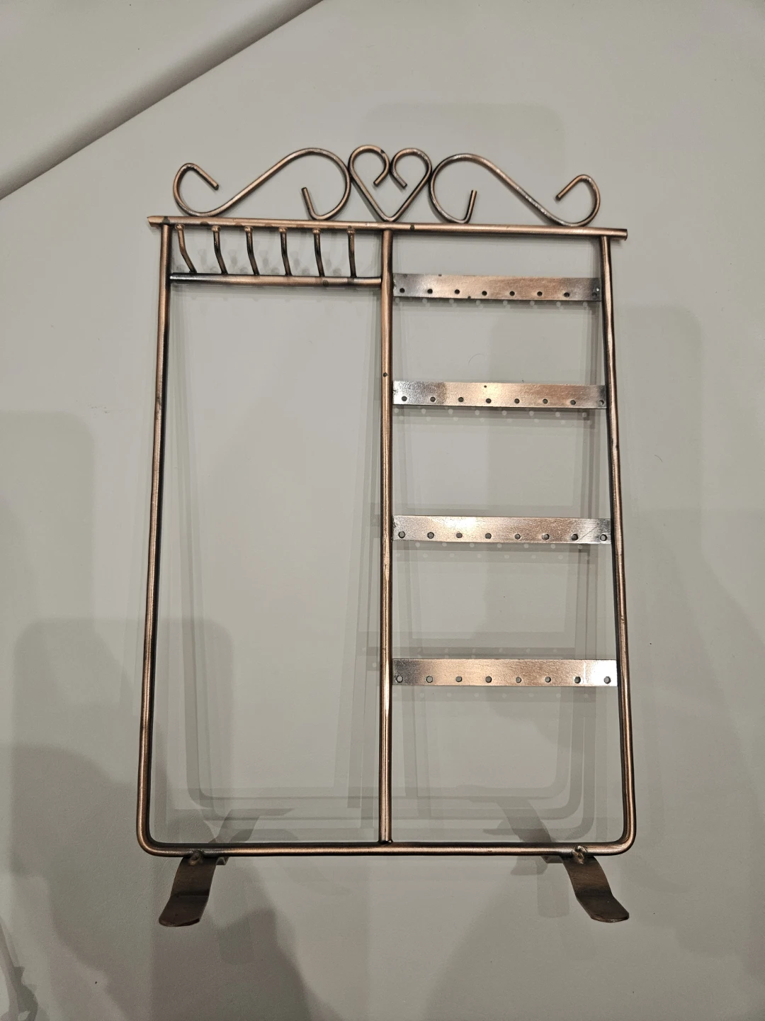 Copper Wire Jewelry Organizer Stand