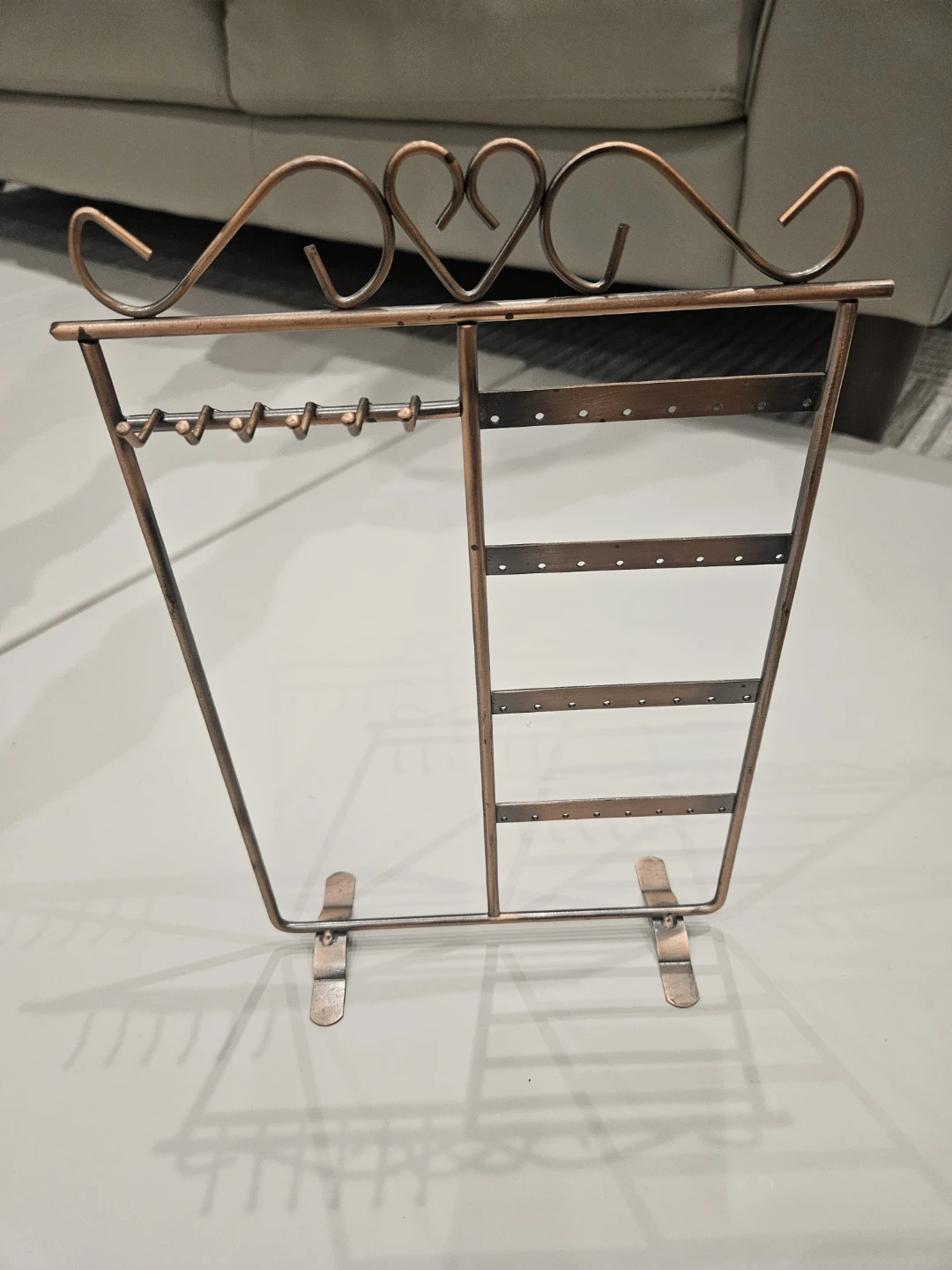 Copper Wire Jewelry Organizer Stand - photo 2