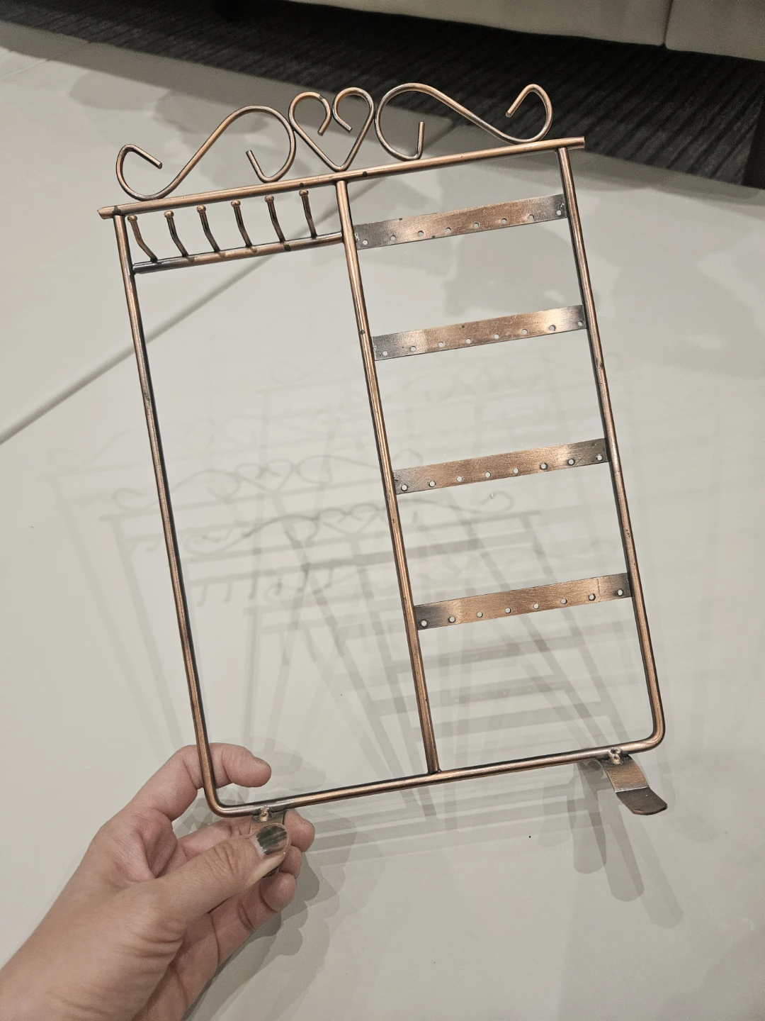Copper Wire Jewelry Organizer Stand - photo 4