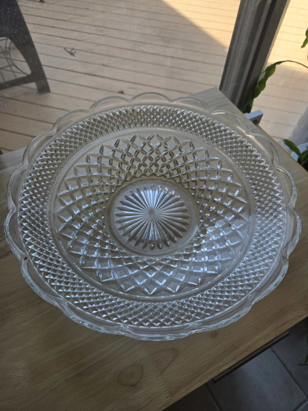 Large Fancy Glass Dish 🥕