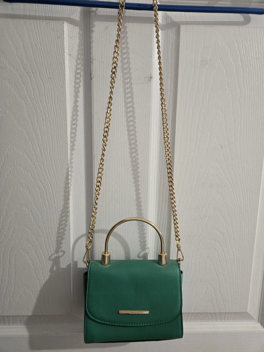 Aldo Green Shoulder Bag with Gold Chain
