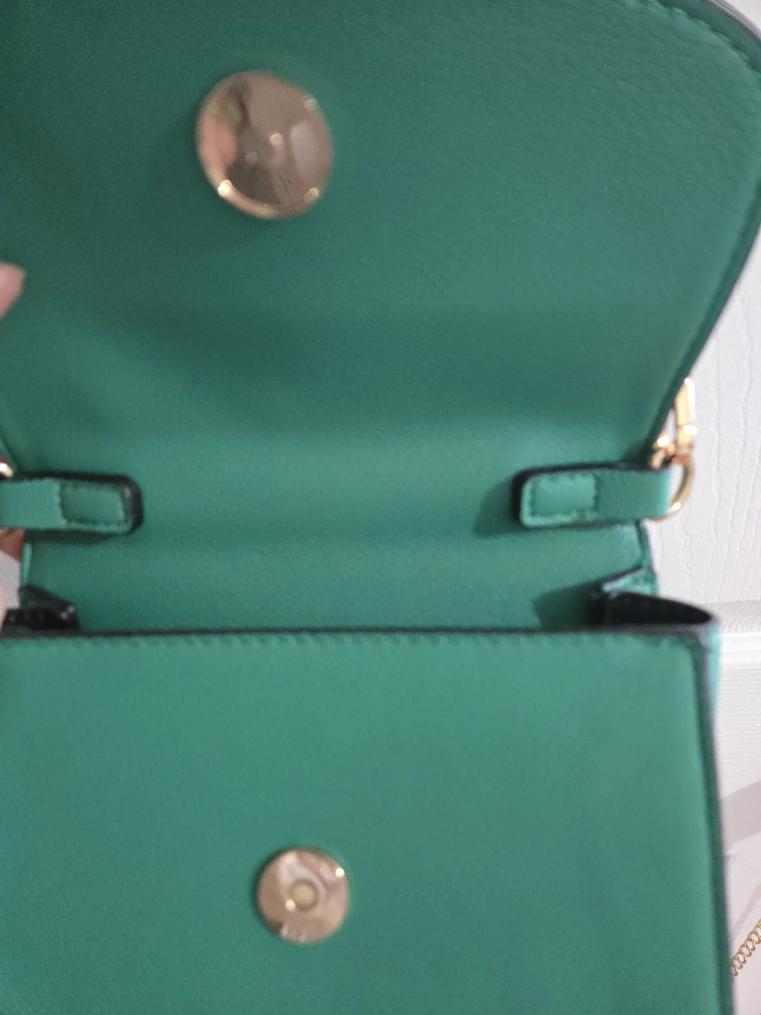 Aldo Green Shoulder Bag with Gold Chain - photo 2